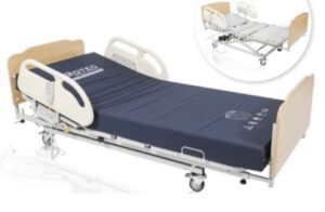MultiTech R fully electric hospital bed for sale in Toronto and GTA, featuring adjustable height and medical-grade steel frame for home use.