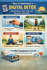 Master the art of the digital detox to restore your attention and mental clarity. Learn how a hospital bed rental cost Milton investment supports a restorative home.